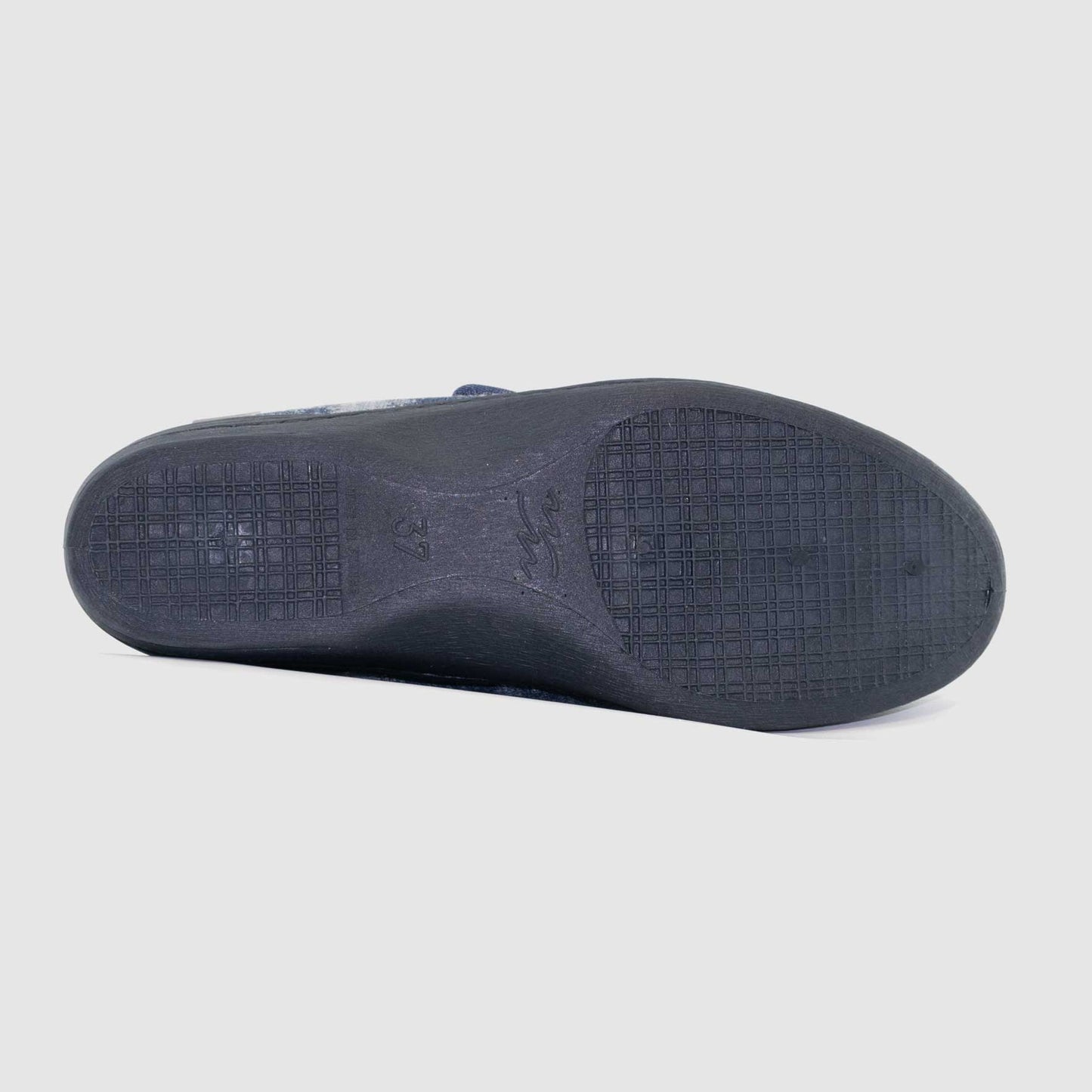 Chaussure-Femme-Calzacomodo-GATO-Bleu-Toile-Pantoufle-Under