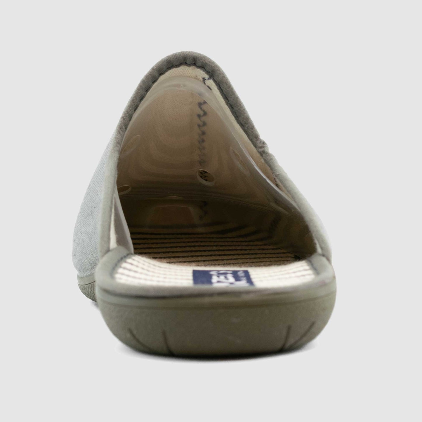 Chaussure-Femme-Fevi-CYPRES-Gris-Toile-Pantoufle-Back