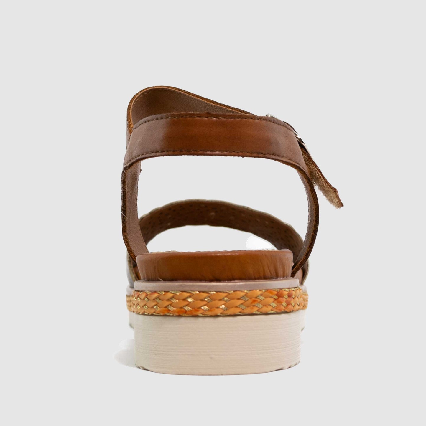 Chaussure-Femme-Remonte-AIZANVILLE-Kaki-Marron-Cuir-Nu-Pied-Back