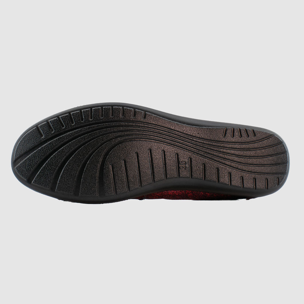 Chaussure-Femme-gep-gabier-rouge-cuir-ballerine-Under