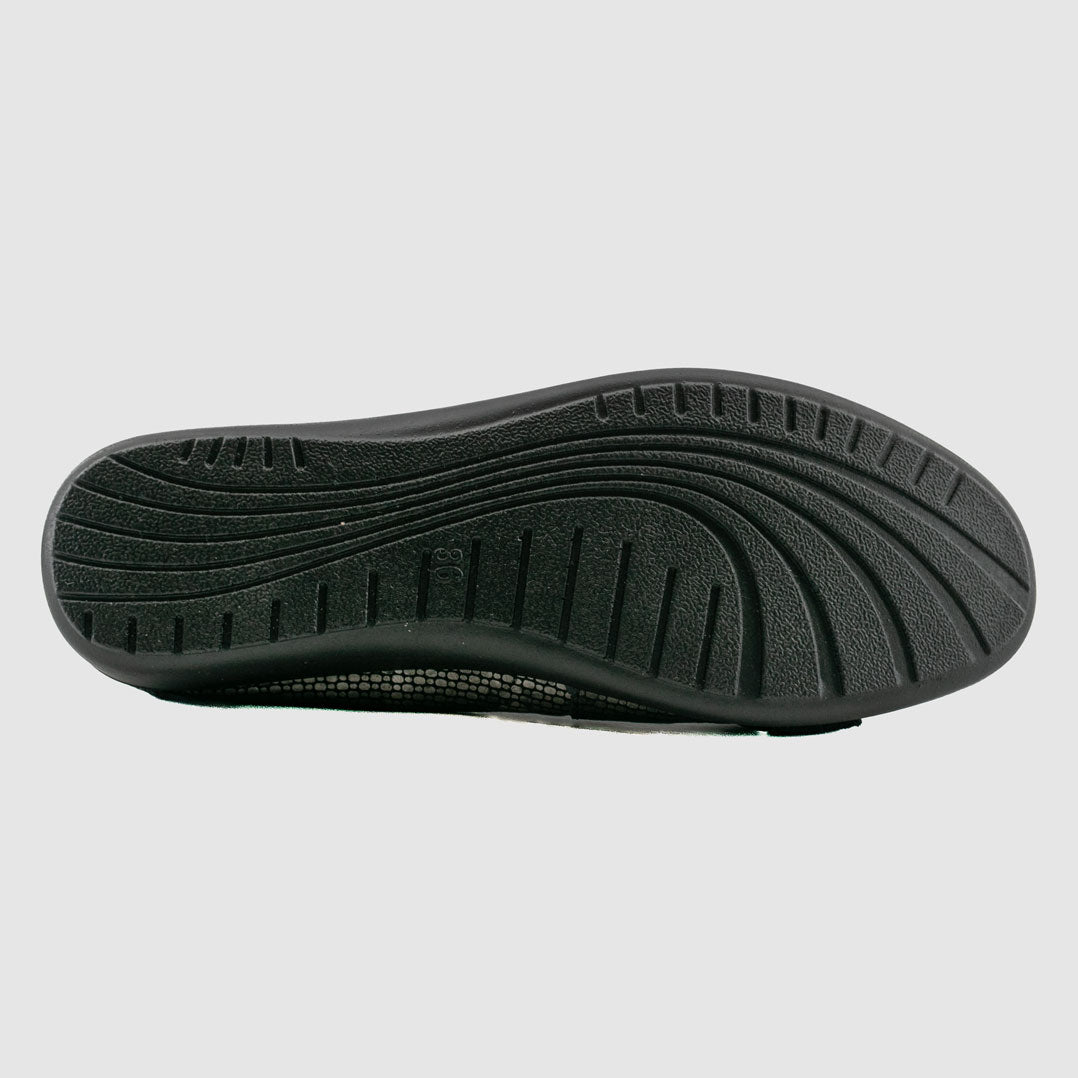 GEP - IRVINE Noir Kaki Cuir - Ballerine