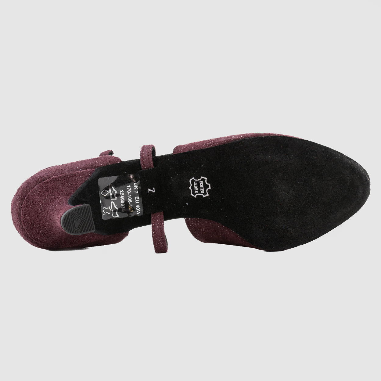 Diamant - RONDO Bordeaux Nubuck Imprimé - Danse