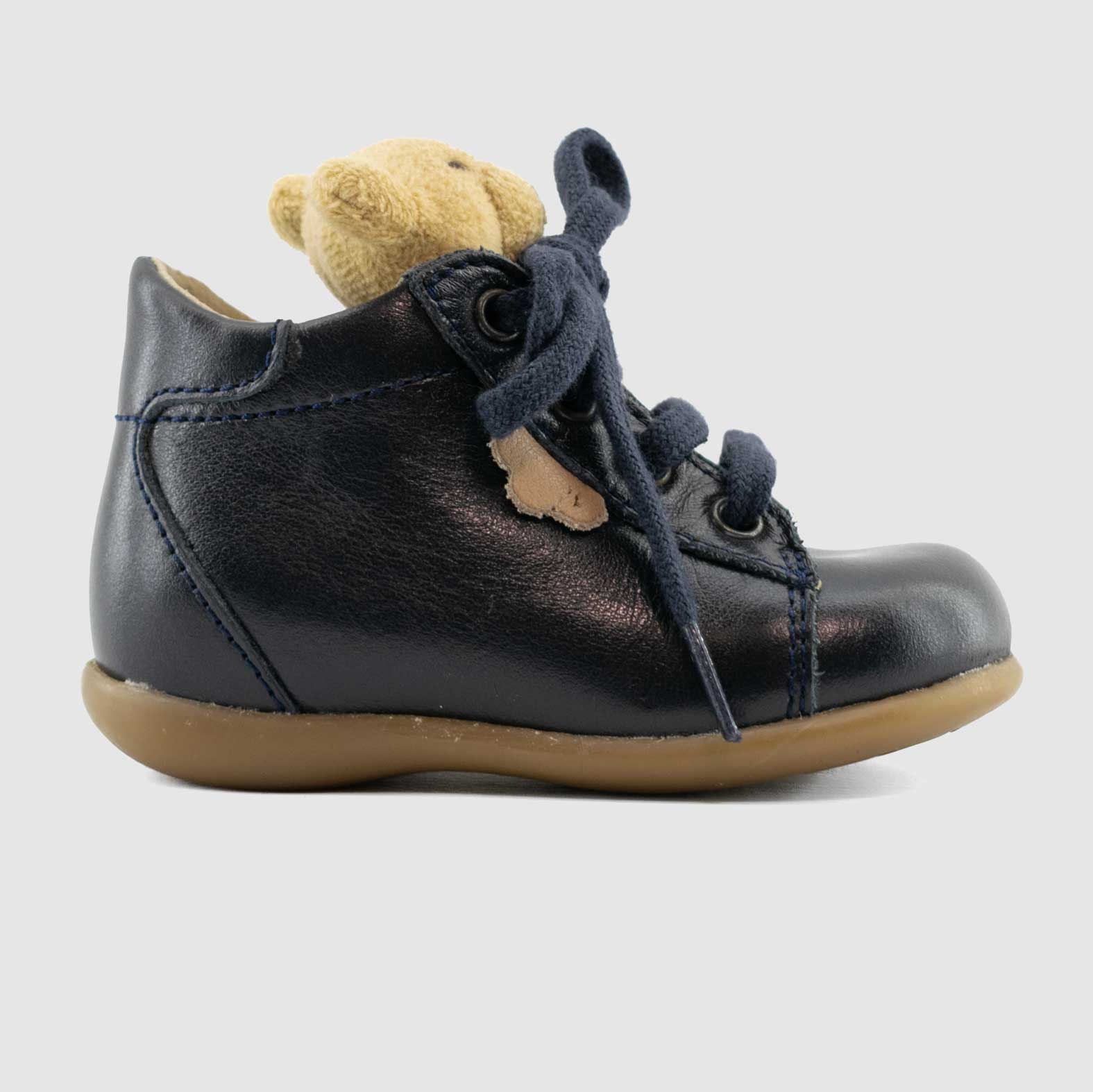 Chaussure-Enfant-Fille-Little-Mary-JOJO-Marine-Cuir-Bottillon-Side