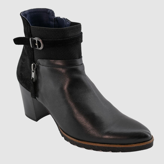 Chaussure-Femme-dorking-channes-noir-cuir-bottine