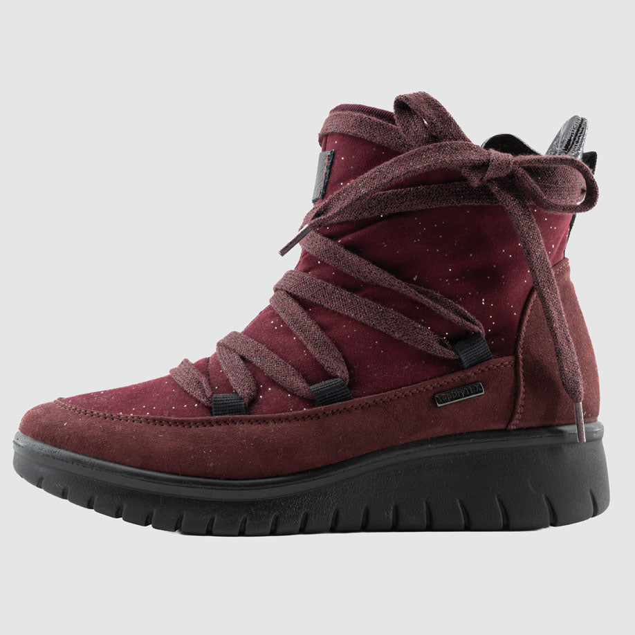 Destockage-Chaussure-Femme-westland-calais-20-bordeaux-gore-tex-bottillon-Side