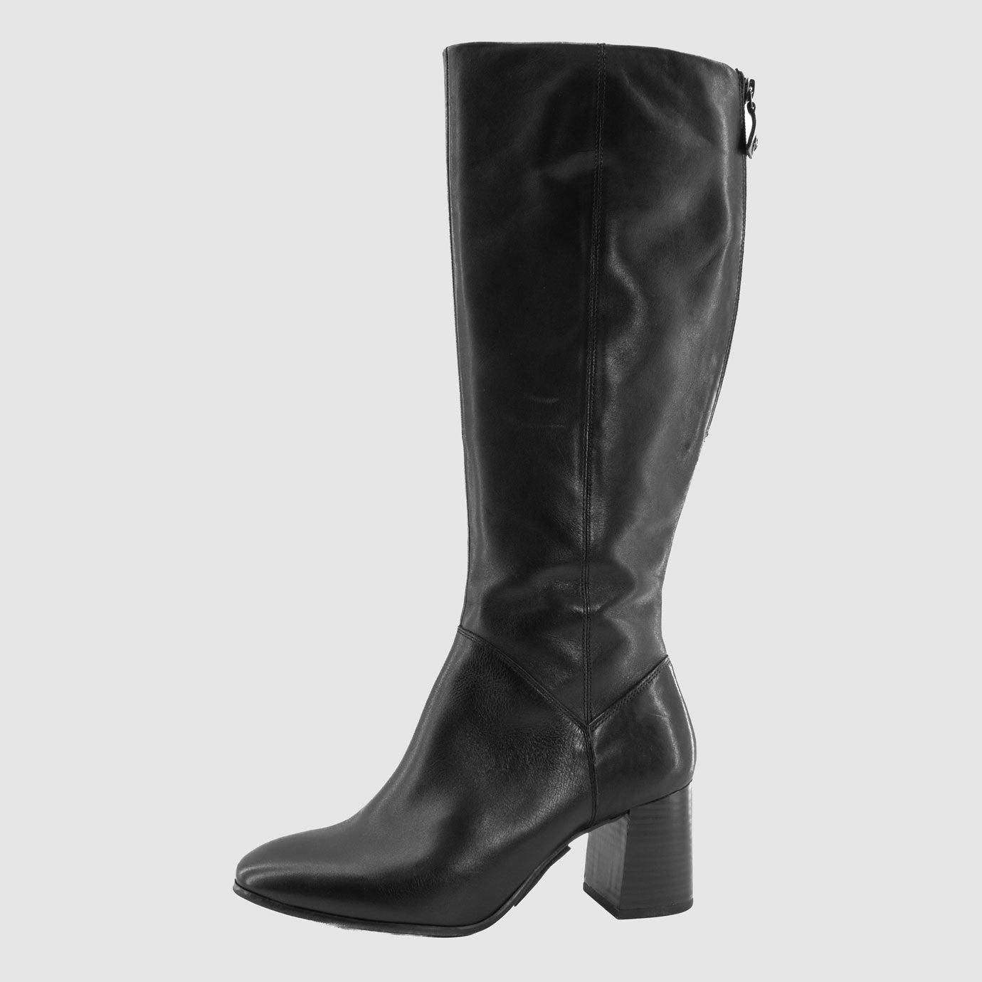 Destockage-Chaussure-Femme-wortmann-creney-noir-cuir-botte-Side