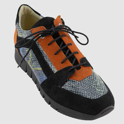 Boissy - VELIA Noir Multicolore Nubuck Cuir - Sport