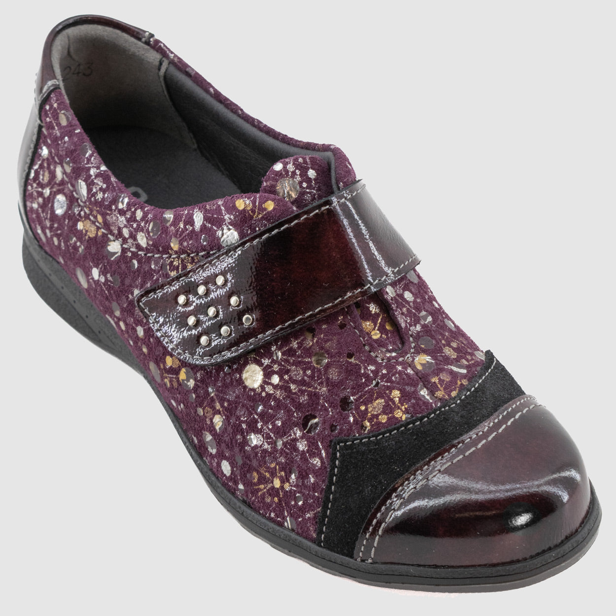 arbell-troyes-boissy-therese-bordeaux-cuir-velcro-sport