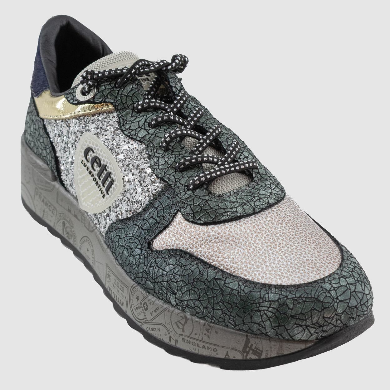 arbell-troyes-cetti-kraque-vert-cuir-imprime-sport