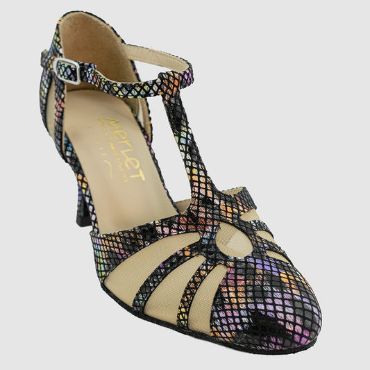 merlet-nyriam-noir-multicolore-cuir-imprime-danse